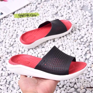 Dép Cross Quai Ngang Literide Màu Đen Đỏ Hàng Loại 1 Full Tag,Mac, Hộp
