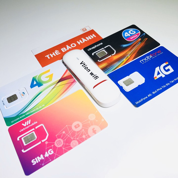 Usb Phát Wifi Từ Sim 3G/4G Hỗ Trợ Cho Các Thiết Bị Dùng Internet Điện Thoại , Máy Tính , Tivi