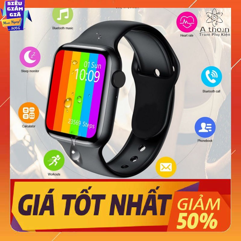 ✔Cam Kết Chất Lượng✔Đồng Hồ Thông Minh W26-Đồng Hồ Smart Watch Phiên Bản Seri 6 Kết Nối Bluetooth-Chống Nước