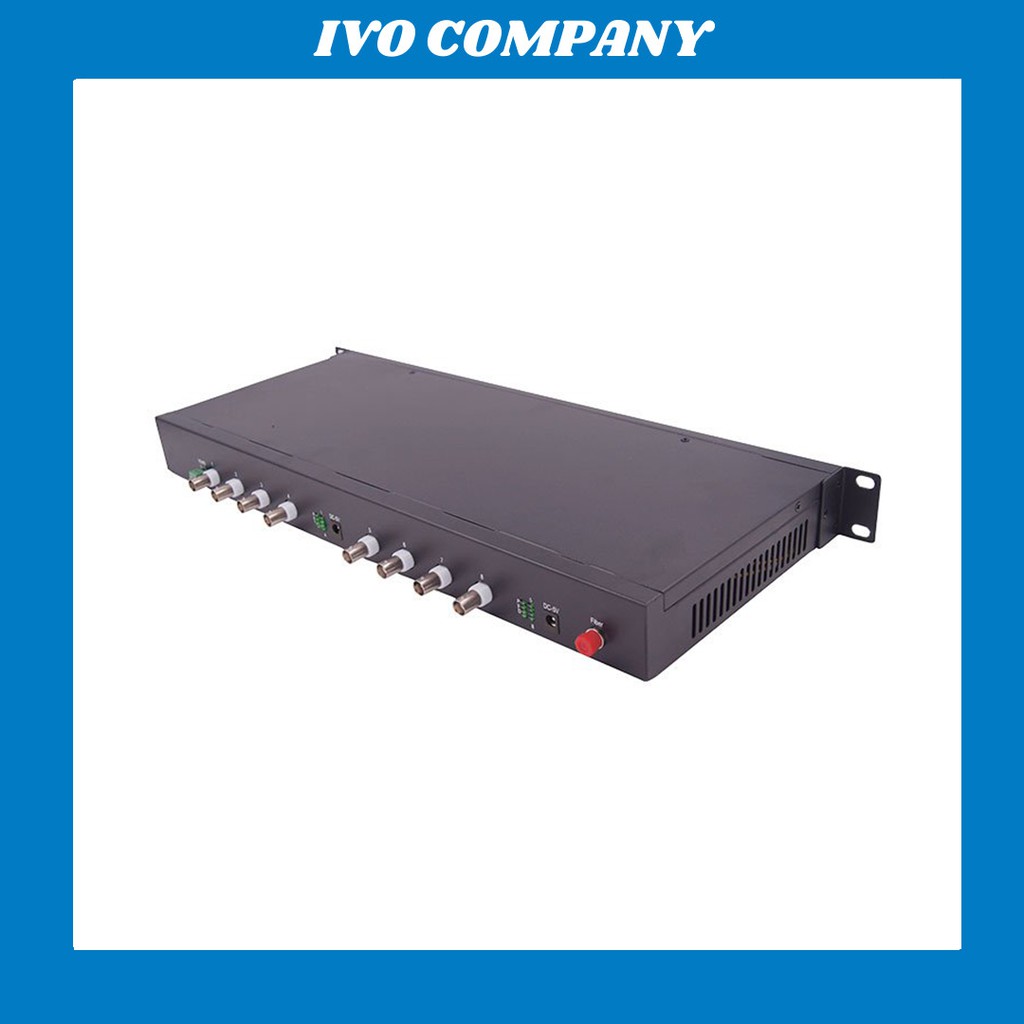 Bộ Chuyển Đổi Video Analog BNC Sang Cáp Quang 8 Cổng 1080P