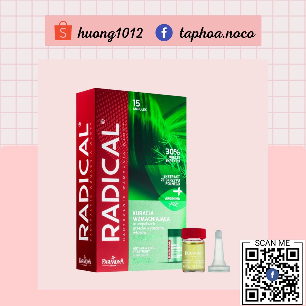 Serum cho tóc yếu, dễ gãy rụng Farmona Radical anti-hair loss treatment