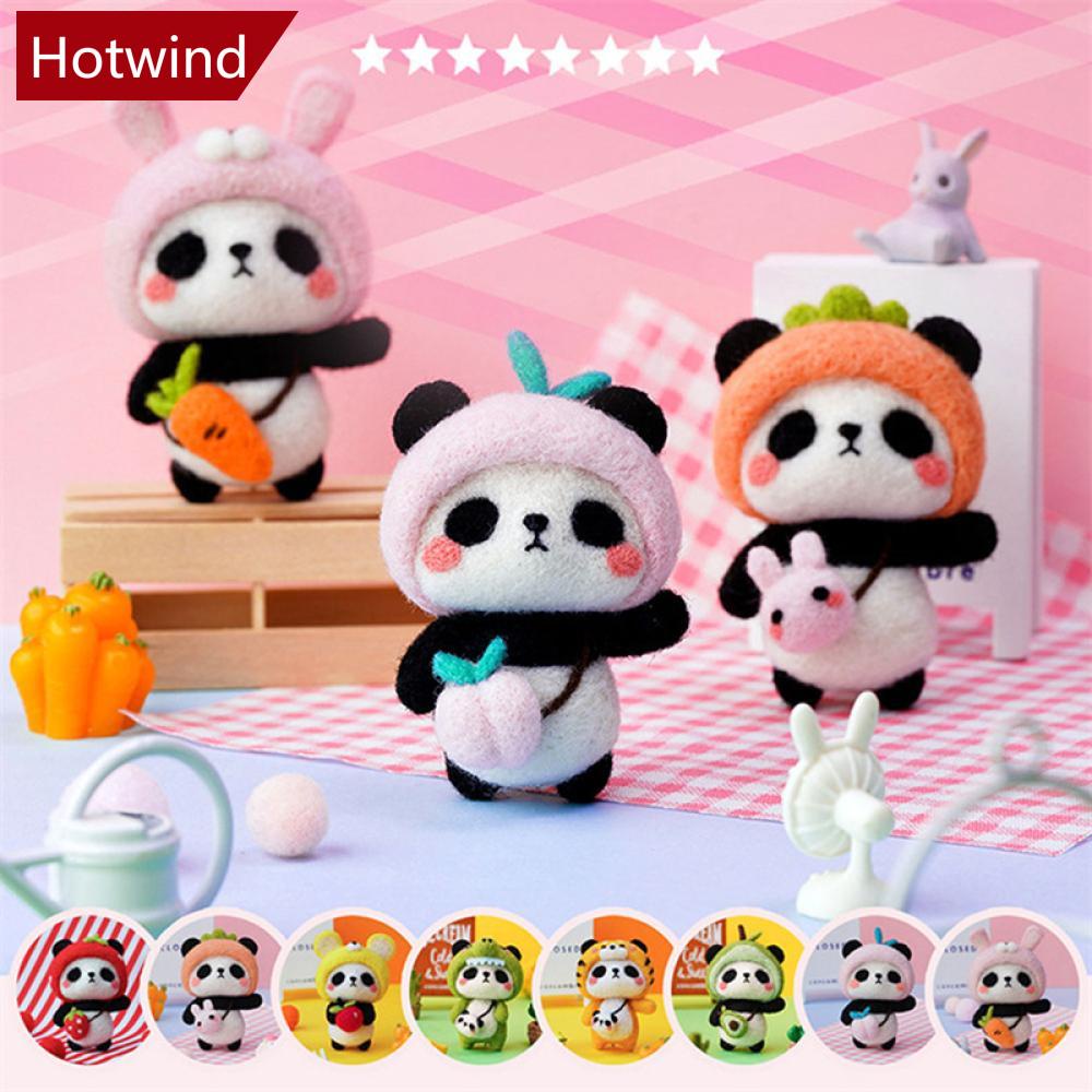 Bộ Dụng Cụ Đan Len Thủ Công Hình Gấu Trúc Dễ Thương Cho Người Mới Bắt Đầu C3H6