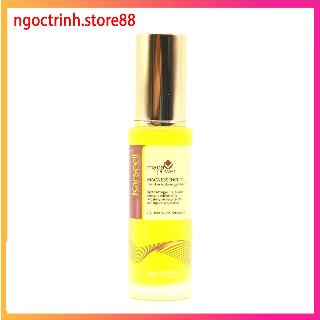 Tinh dầu dưỡng tóc phục hồi tóc xịt dưỡng Karseell Maca Essence Oil – 50ml hàng chính hãng dưỡng bóng tóc