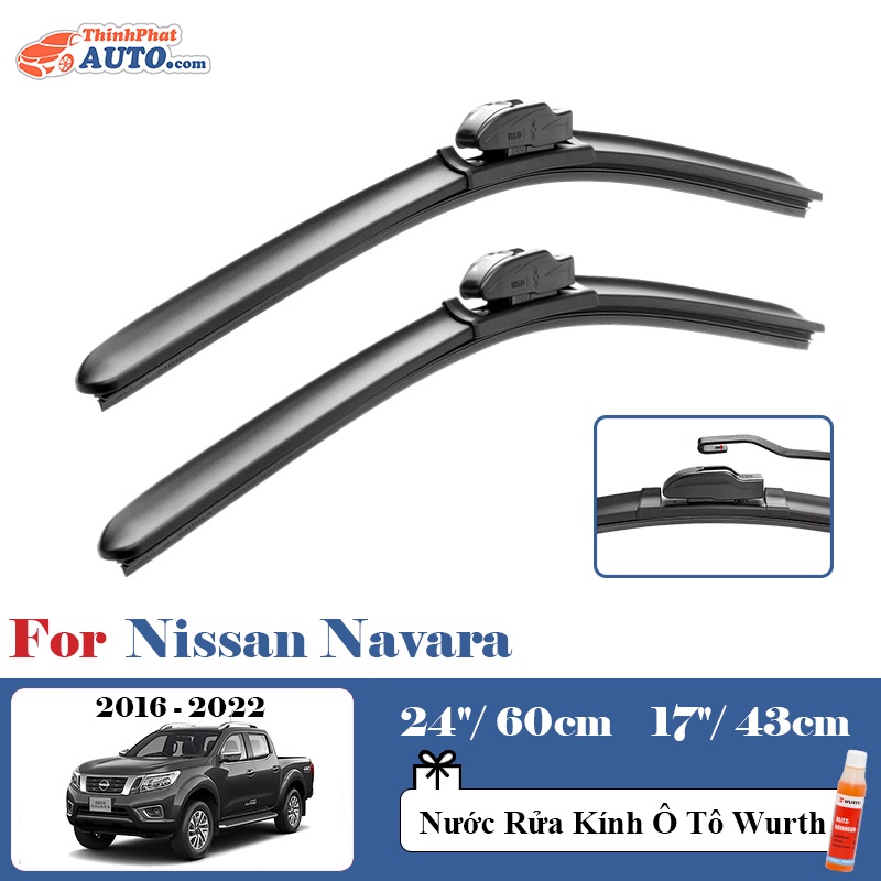 Gạt Mưa Xe Nissan Navara Silicone Chính Hãng TP-Wiper