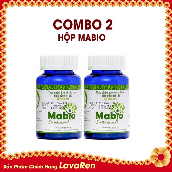 COMBO 02 HỘP MABIO LỢI SỮA, TĂNG SỐ LƯỢNG VÀ CHẤT LƯỢNG SỮA MẸ SAU SINH