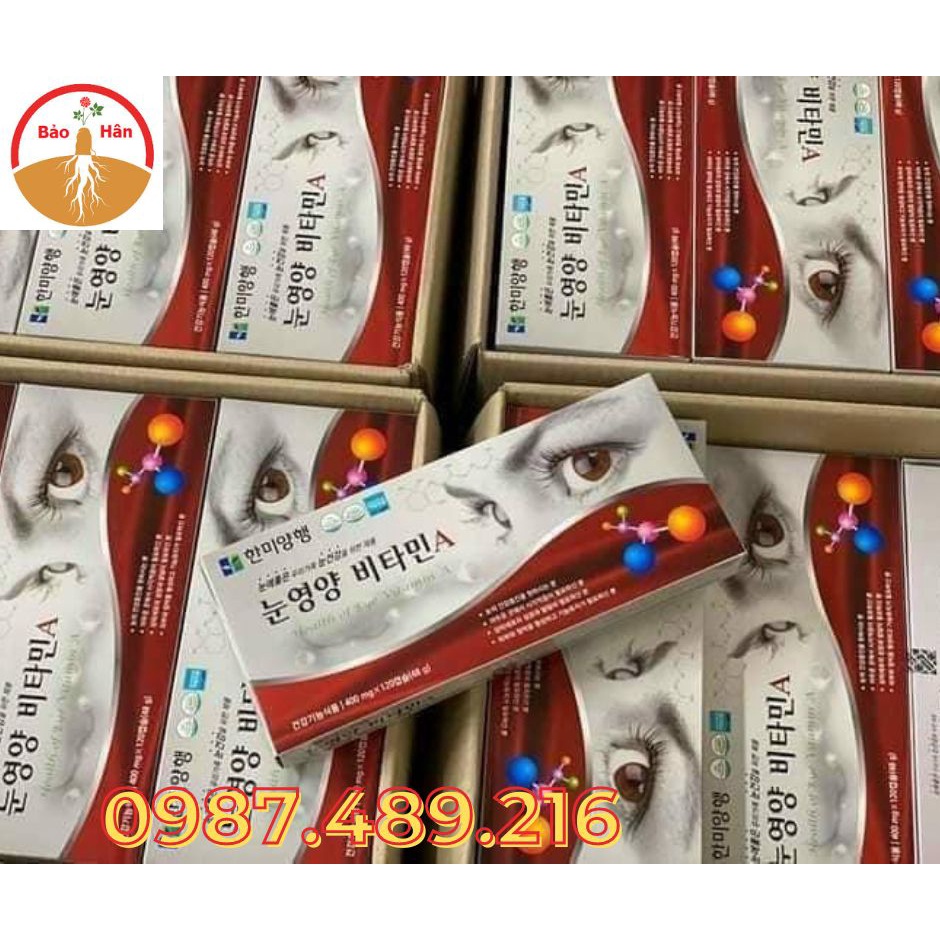 Viên Bổ Mắt VitaminA Health Of Eye Hàn Quốc, Hộp 120 viên