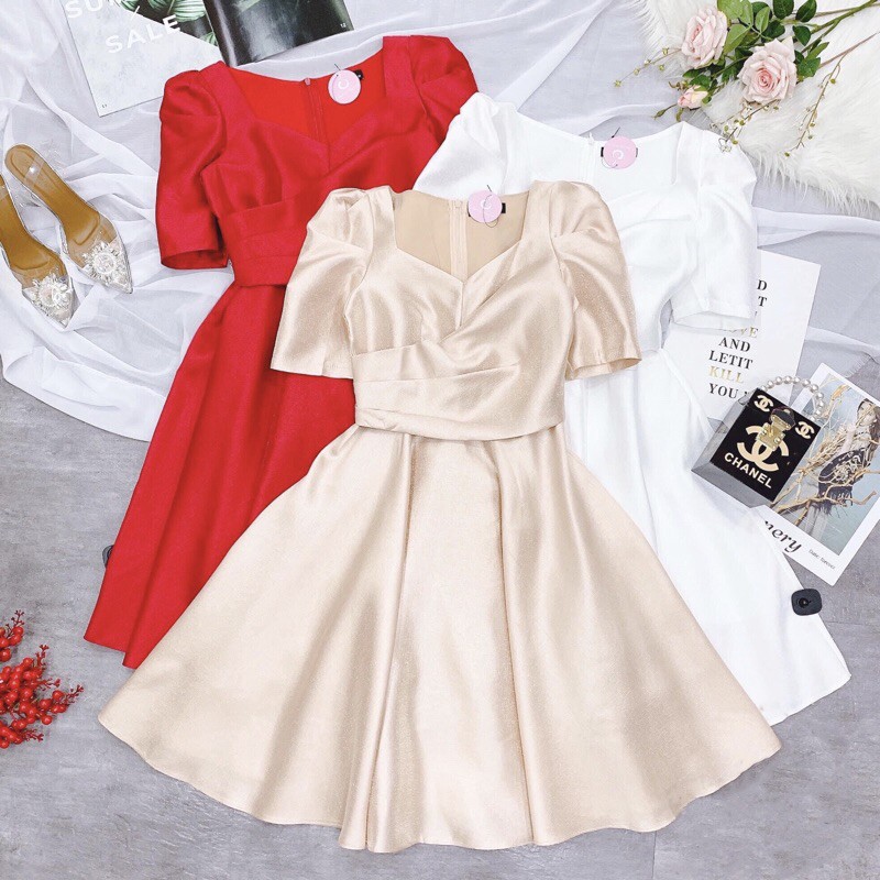 [ẢNH THẬT] V215 VÁY ĐẦM TRẮNG XOÈ DỰ TIỆC, DẠ HỘI KỶ YẾU PROM, VÁY CÔNG CHÚA TIỂU THƯ, ĐẦM THIẾT KẾ DỰ TIỆC CƯỚI | BigBuy360 - bigbuy360.vn