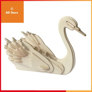 Đồ chơi lắp ghép gỗ 3D Con thiên nga