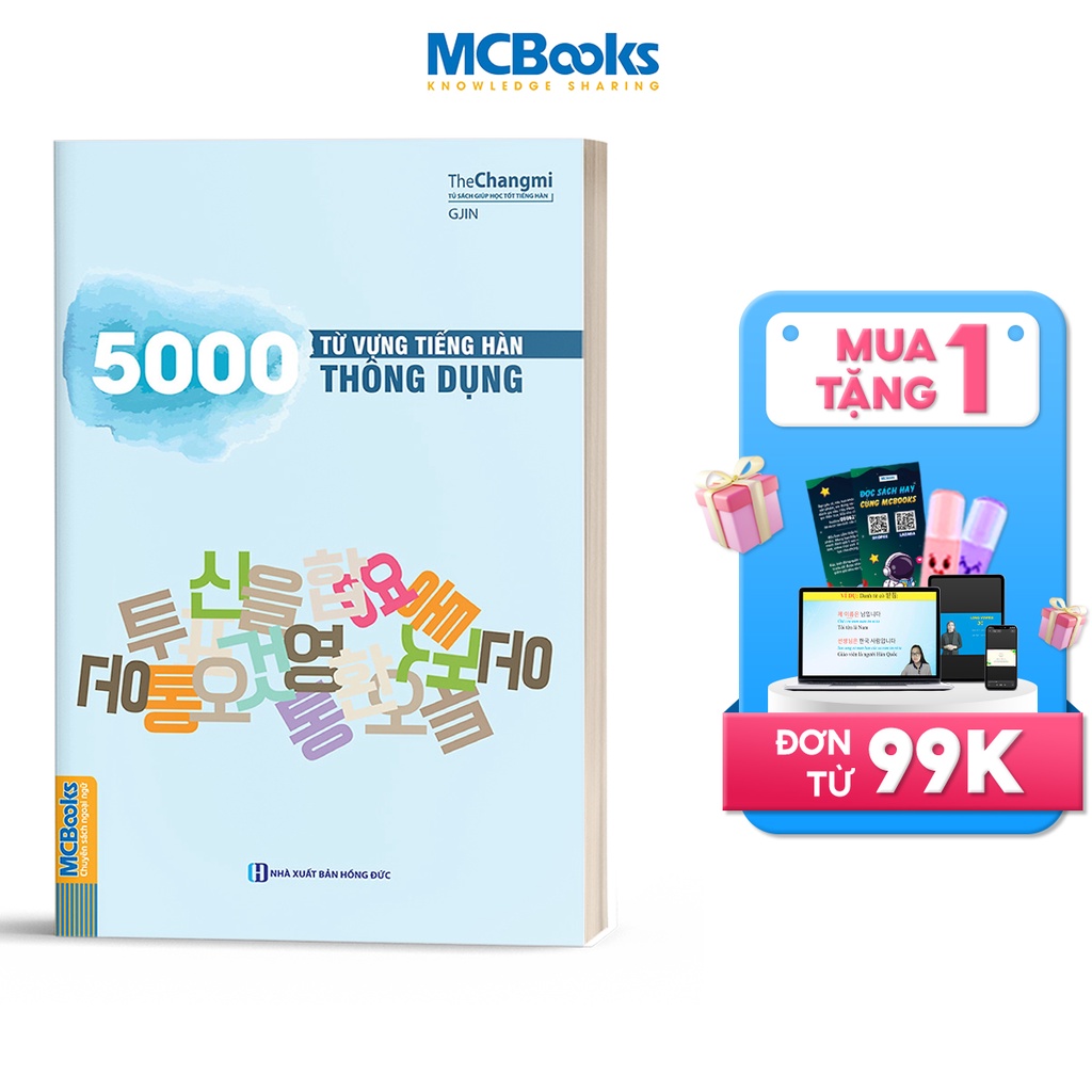 Sách - 5000 Từ Vựng Tiếng Hàn Thông Dụng - MCBooks  - MCB