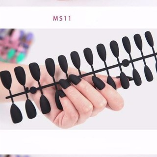 Bộ 24 miếng móng tay giả màu đỏ