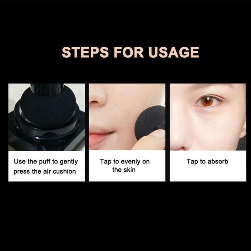 Kem Nền BB Dạng Lỏng Che Khuyết Điểm Làm Sáng Da Lâu Trôi Kèm Mút Đầu Nấm VENZEN