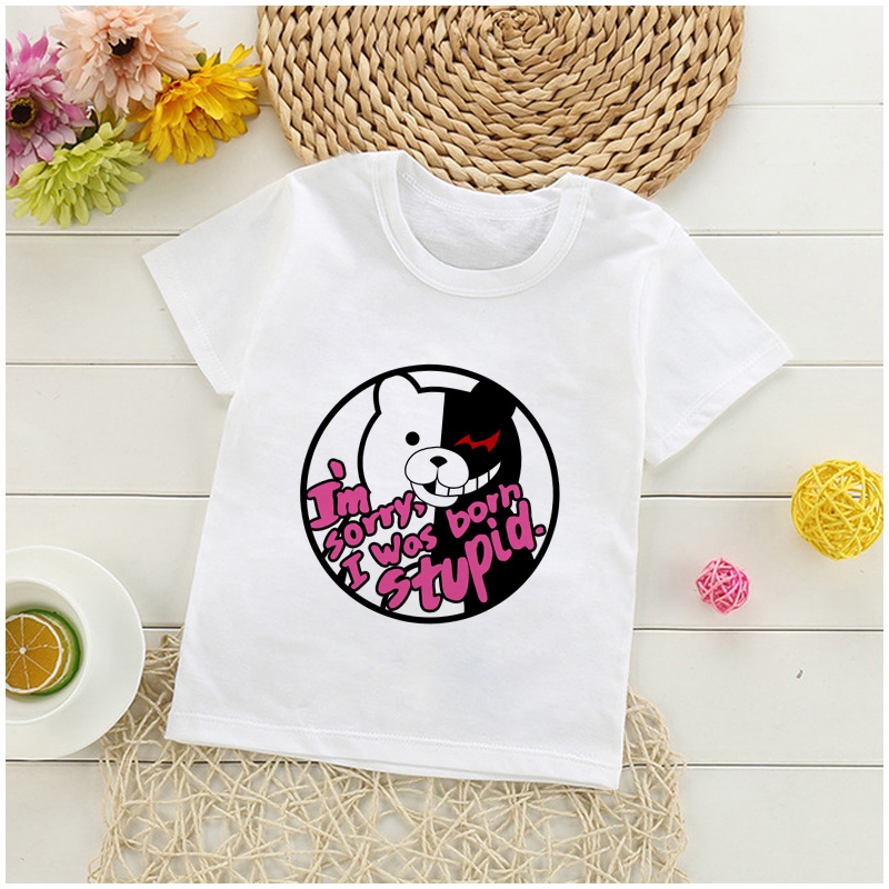Danganronpa Áo Thun Tay Ngắn In Hình Hoạt Hình Dành Cho Tuổi Teen