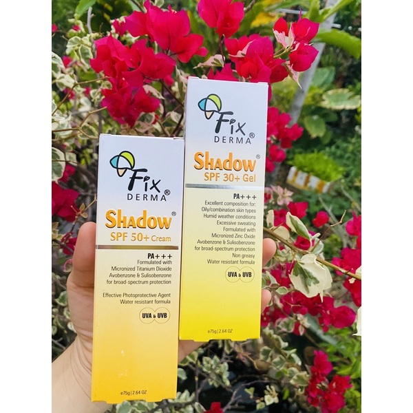 [CHÍNH HÃNG] Kem chống nắng Fixderma Shadow SPF50+ Cream / SPF30+ Gel 75