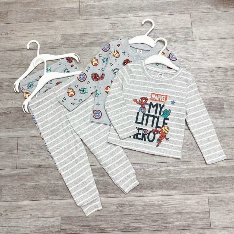 COMBO 2 BỘ SIÊU NHÂN GHI VÀ SIÊU NHÂN KẺ CHO BÉ TRAI CHẤT COTTON