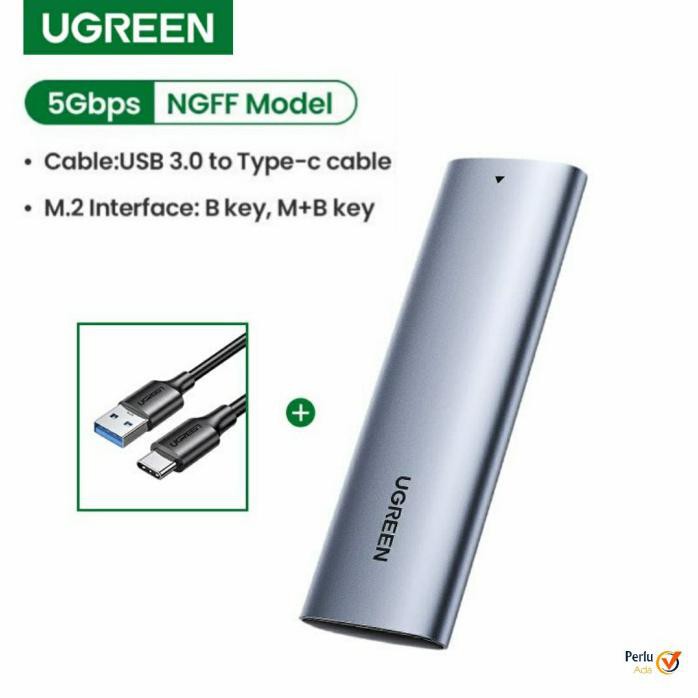 Ugreen Hộp Đựng Ssd Ngff M2 Sata B Key / M + B