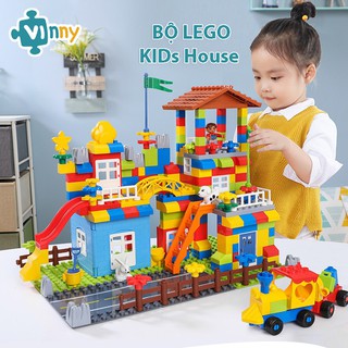 Bộ Lắp Ghép Lego Xếp Hình Kids House 238 Chi Tiết Cho Bé-Đồ Chơi Rèn Tính Tư Duy Cho Bé