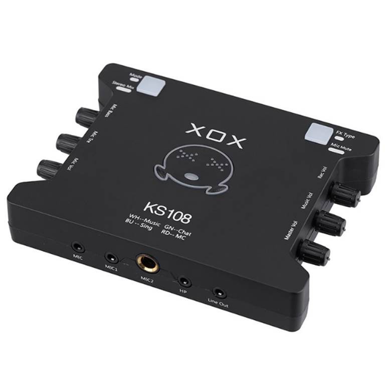 Sound Card thu âm/Karaoke/Livestream chuyên nghiệp K10 / KS108 (hàng đã qua sử dụng)