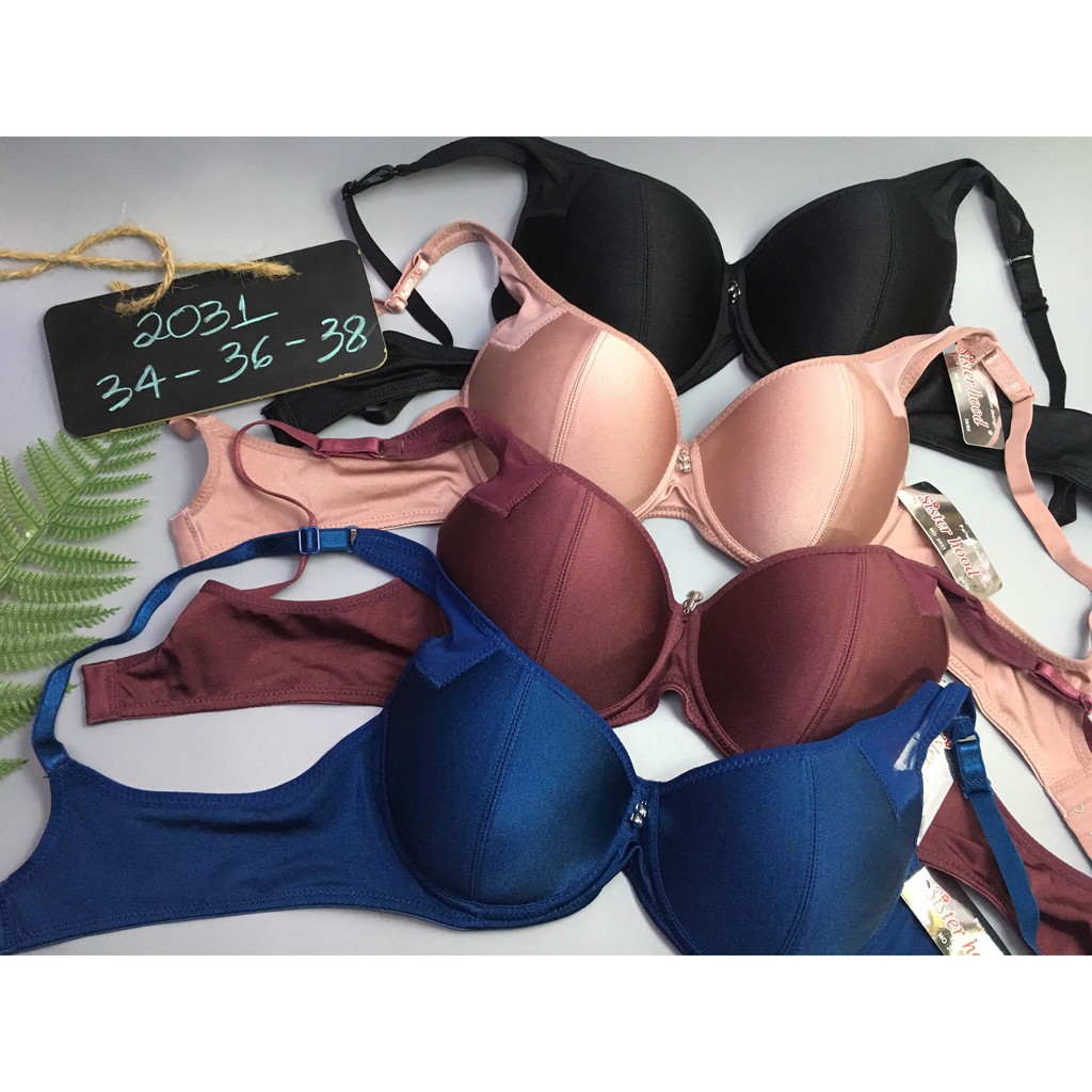 Áo ngực Thái Lan đệm mỏng có gọng cup B, quả to thoải mái cho chị em vòng 1 đầy đặn MS2031