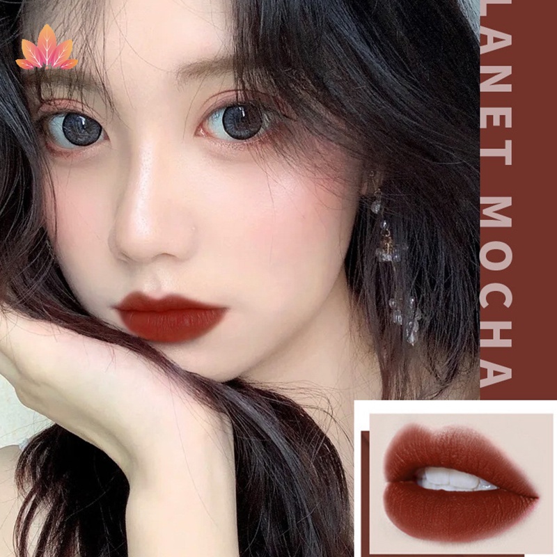 Set 6 Thỏi Son Kem Nhung Mịn Trang Điểm Dễ Thương Kèm Hộp Đựng jp5