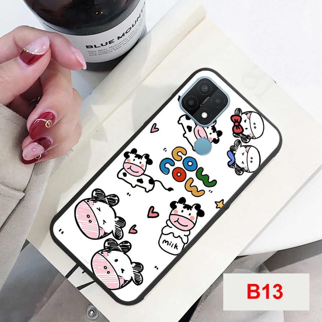 ỐP LƯNG OPPO A15- OPPO A16  IN HÌNH BÒ SỮA ĐẸP ĐÁNG YÊU