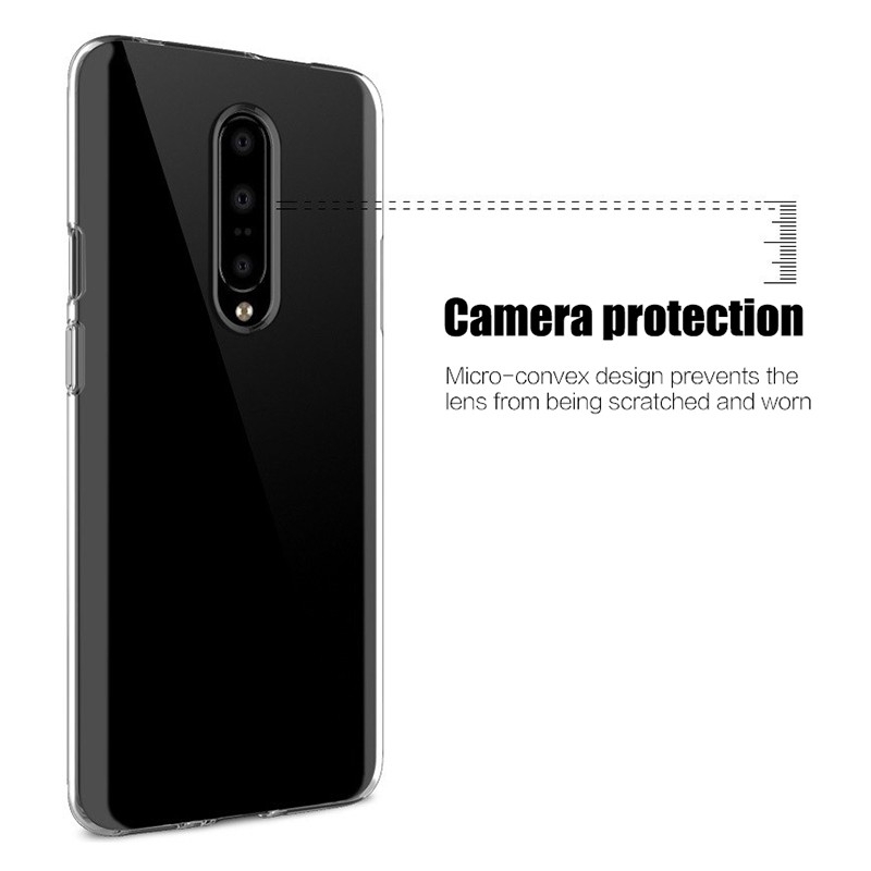 Ốp lưng CASE ONEPLUS 7 7PRO 6 6T 5 5T Transparent Soft Silicone TPU Protective Case Back Cover FOR ONE PLUS 7 PRO