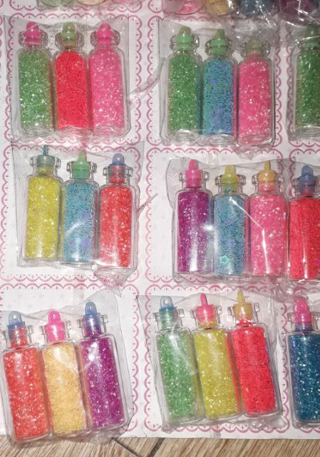 Sét 15 lọ  hoặc 21 lọ kim tuyến 10gam hoặc 6 gam nhiều màu sắc