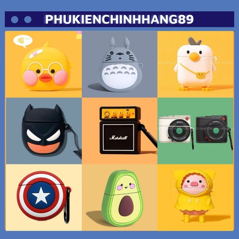 🔥 Case Ap 1/2 & Pro 🔥 Freeship 🔥 VỎ BỌC BẢO VỆ (3) - Cho Tai Nghe Không Dây (Bluetooth) - MOBILE89
