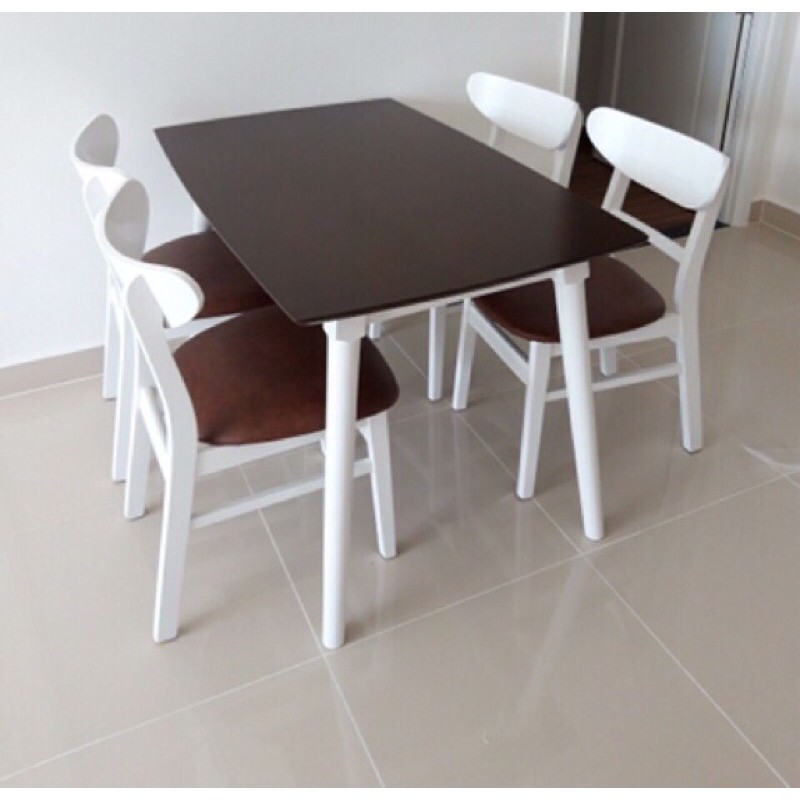Bộ bàn ghế ăn giá rẻ - Gỗ tự nhiên