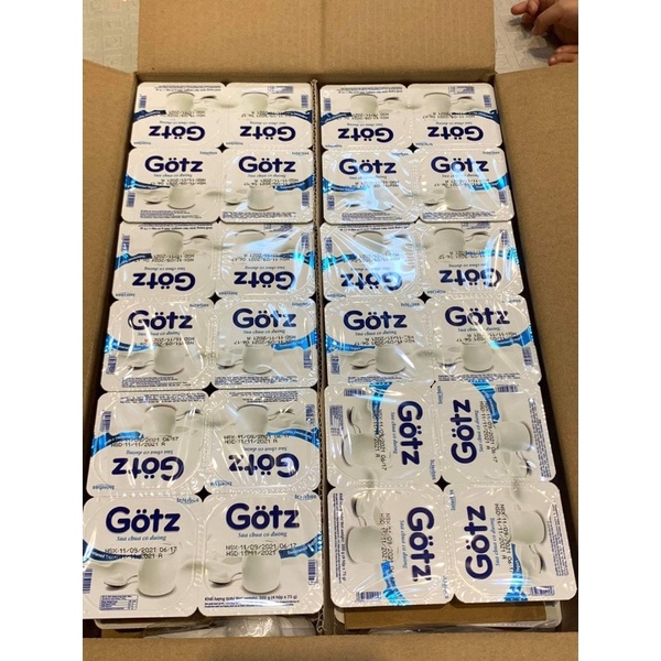 Sữa chua Gotz vị tự nhiên 1 vỉ 4 hộp 75gm