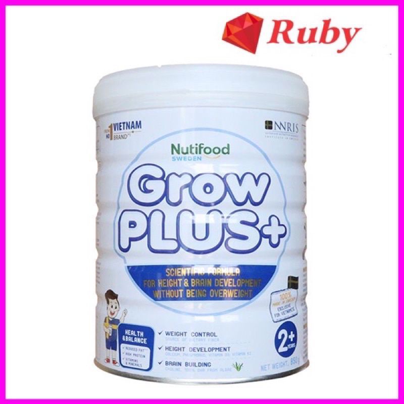 SỮA BỘT GROW PLUS TRẮNG DÀNH CHO TRẺ BÉO PHÌ THỪA CÂN 850G