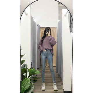 Quần jeans skinny cắt lai zareen jea101 xanh nhạt