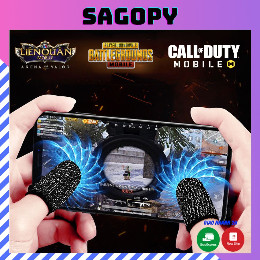 Bao tay chơi game ff chống mồ hôi tăng độ nhạy, găng tay, ngón tay chơi game free fire, pubg, liên quân Sagopy | BigBuy360 - bigbuy360.vn