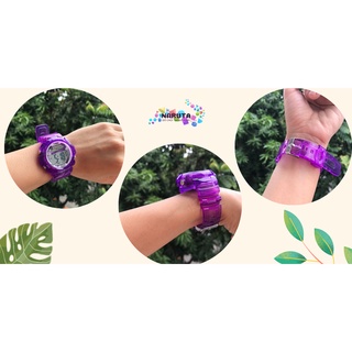 Đồng hồ trẻ em TIME dây thạch anh trong suốt