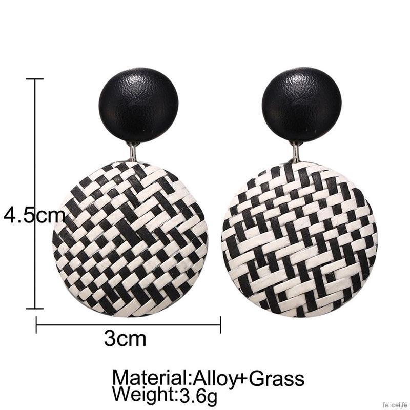 Cặp khuyên tai nữ hình tròn thời trang Hàn Quốc