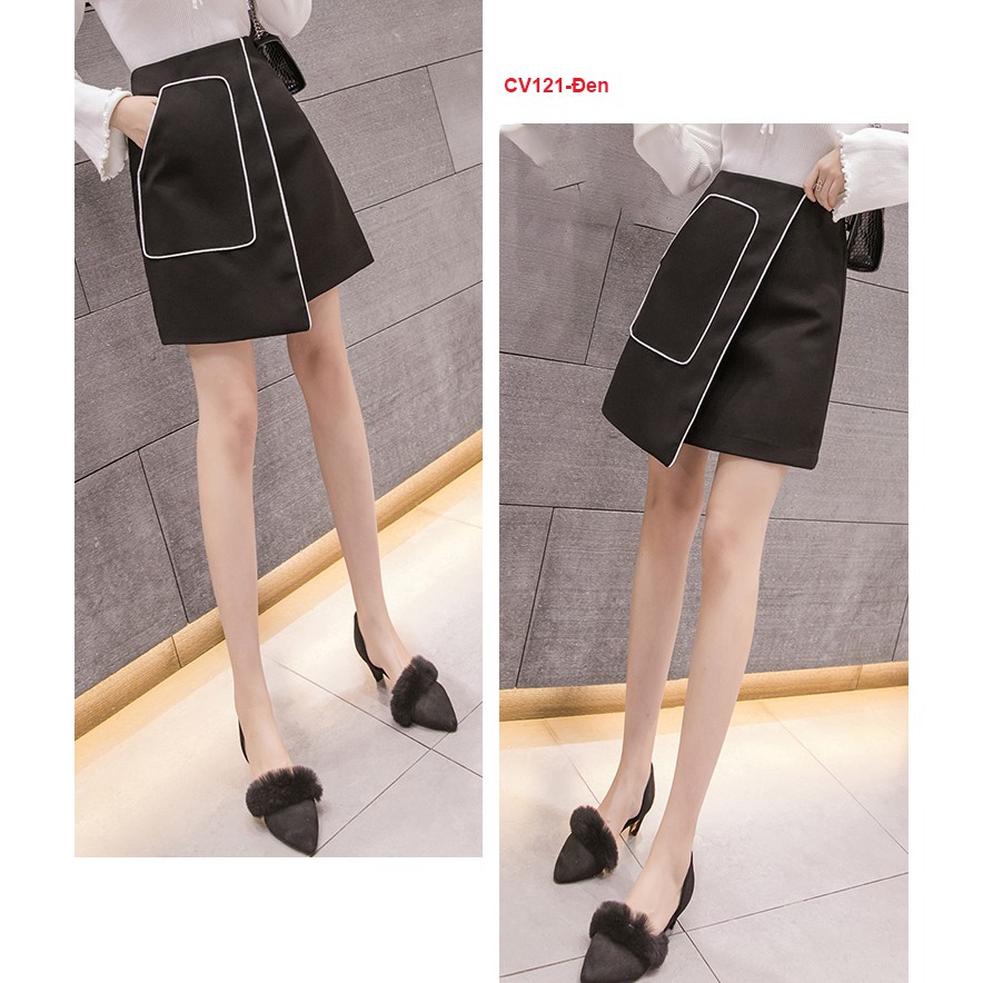 CV121- CHÂN VÁY ĐẮP 2 TÀ VIỀN TÚI SANG TRỌNG | BigBuy360 - bigbuy360.vn