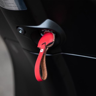 Bọc da chìa khoá vespa, liberty, zip chìa dẹt mỏng