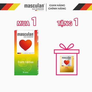 [MUA 1 TẶNG 1]Bao cao su Masculan SỐ 1 TẠI ĐỨC-Dòng hương vị Fruitti-Duy nhất tại GIAN HÀNG CHÍNH HÃNG Masculan Việt Nam