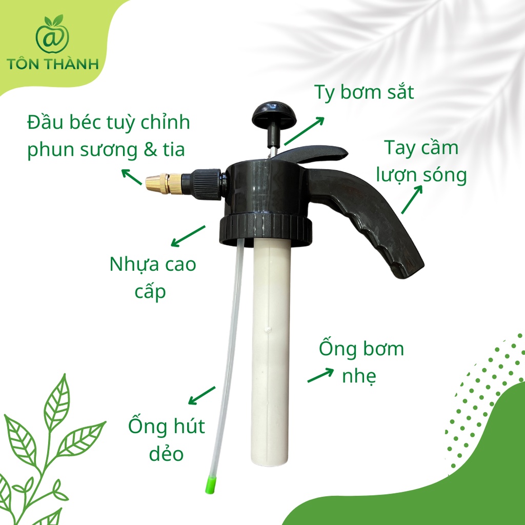BỘ ĐẦU BƠM BÌNH XỊT 2L 3L AAA TÔN THÀNH