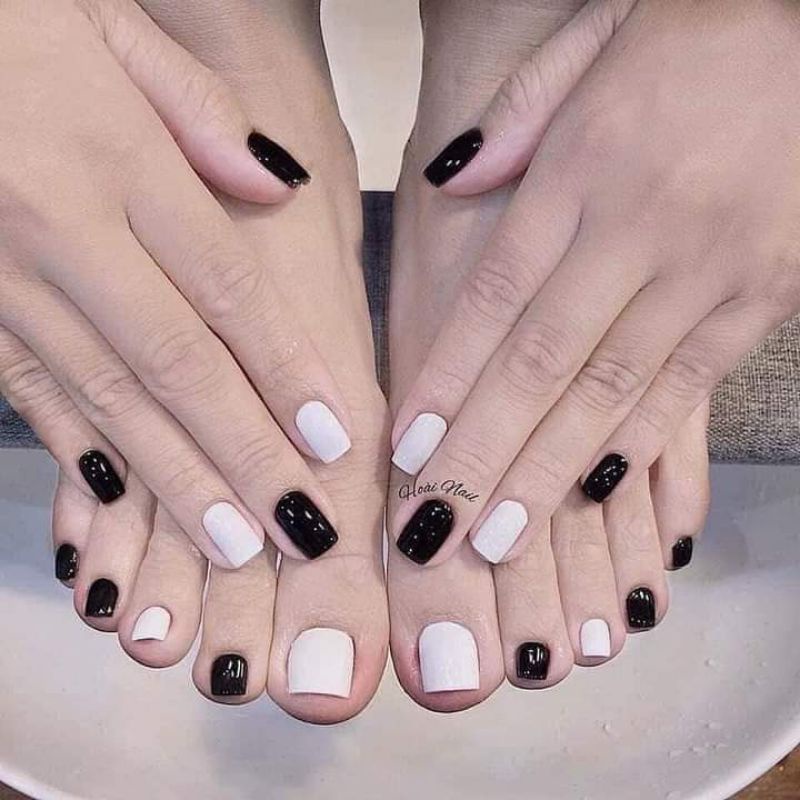 sơn gel As trắng, đen