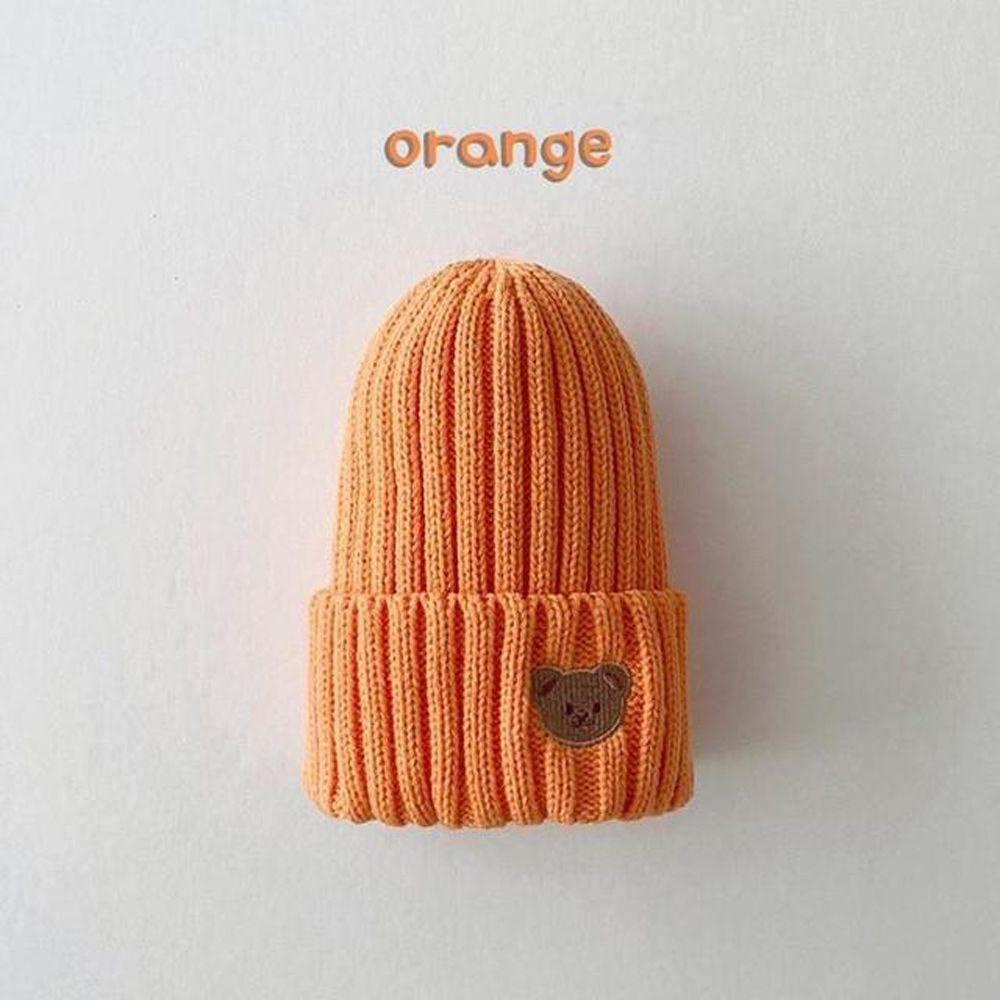 Mũ Len Beanie Mềm Mại Thêu Hình Chú Gấu Dễ Thương Cho Bé