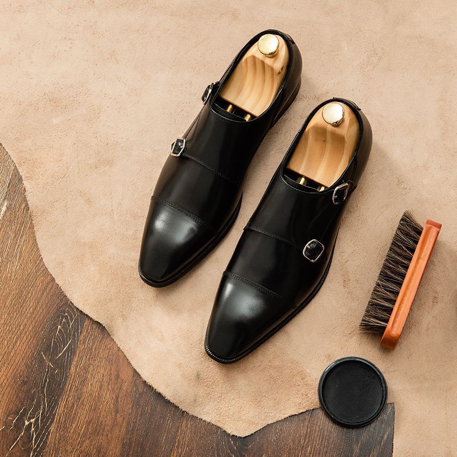 Giày Da Nam LAFORCE Dáng Monk Strap GNLAAM81758-603-D Tặng Đón Gót Tiện Lợi