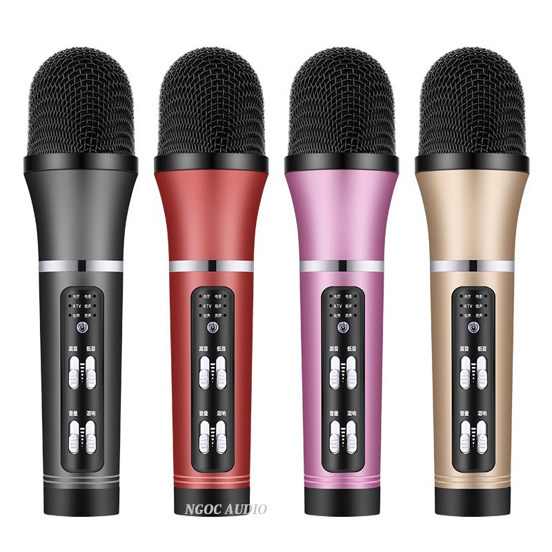 Mic C25 có bluetooth live stream thu âm hát karaoke trên app- cao cấp đa năng giả giọng đầy đủ phụ kiện tai phone
