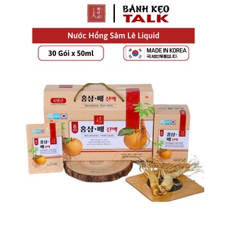 Nước hồng sâm lê Red Ginseng Pear Liquid 30 gói x 50ml
