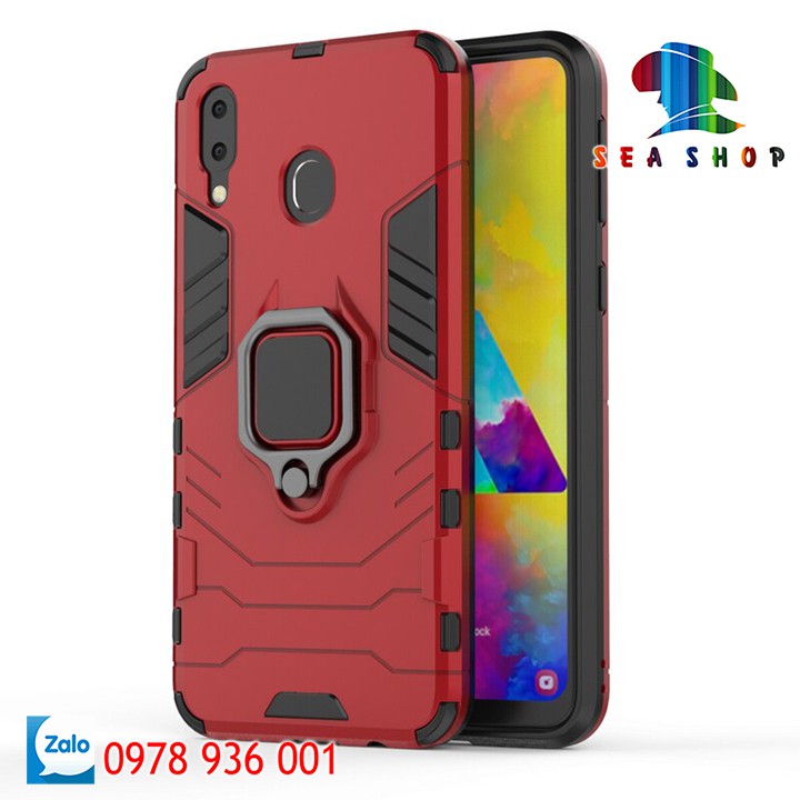 [TẶNG CƯỜNG LỰC FULL MÀN] Ốp lưng Samsung Galaxy M20 - BATMAN / IRON MAN iRing chống sốc