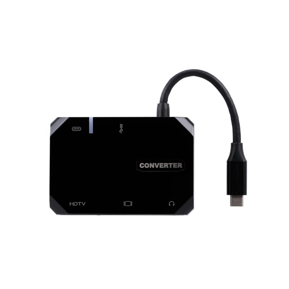 MIỄN PHÍ SHIP Cáp chuyển USB Type-c ra 5 cổng HDMI/ Vga/ PD, Usb 3.0 cho MAC/ Laptop/ Smartphone MHL SẢN PHẨM BÁN CHẠY N