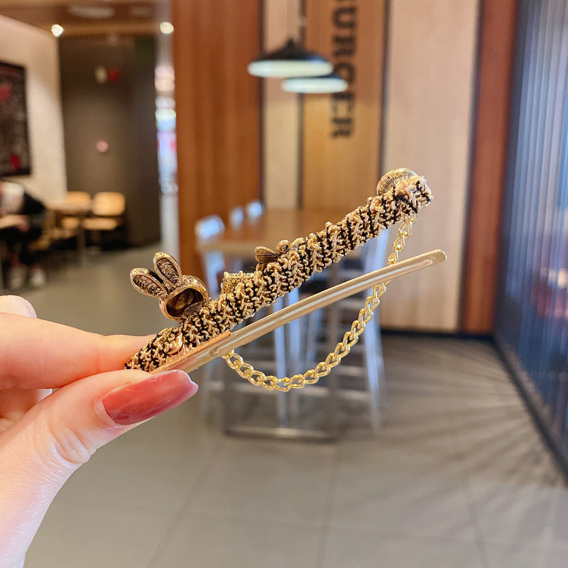 Kẹp Tóc Kim Loại Hình Gấu Xinh Xắn Cho Nữ