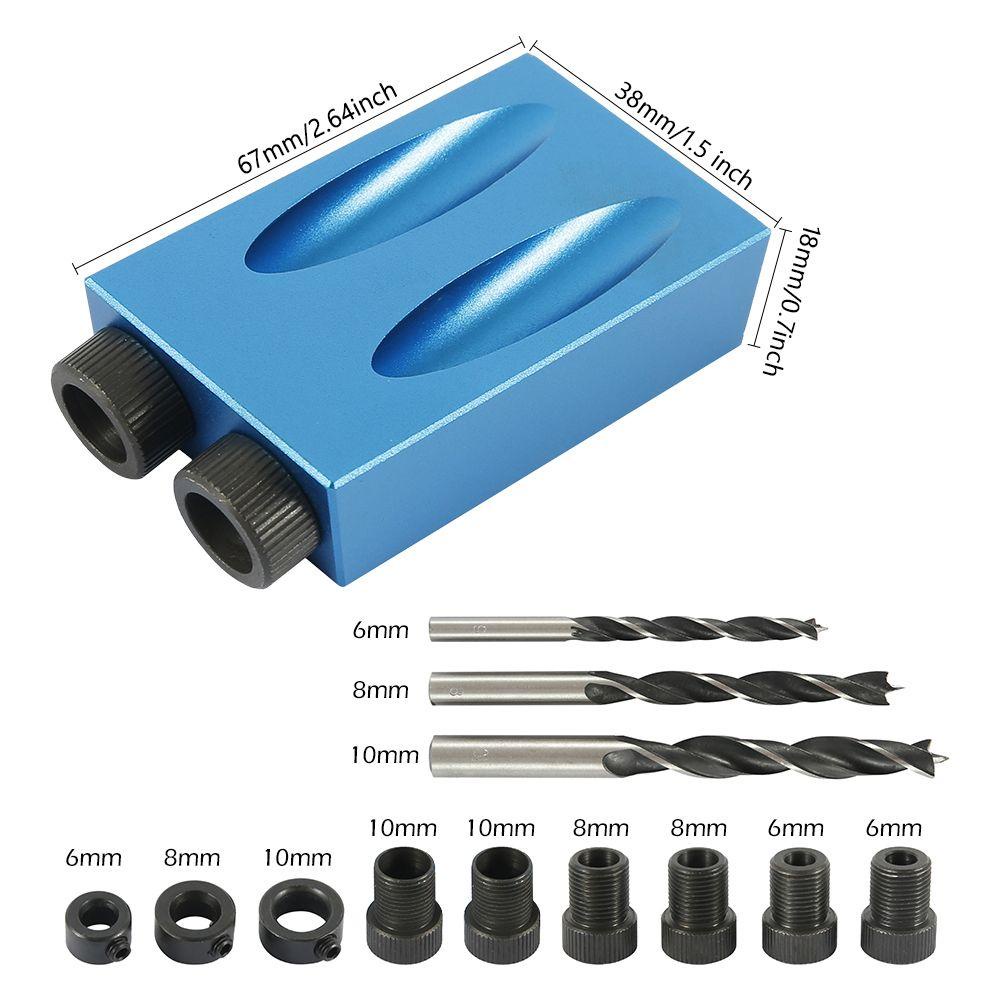 Bộ 15 Phụ Kiện Cố Định Vị Trí Khoan Gỗ Chuyên Dụng