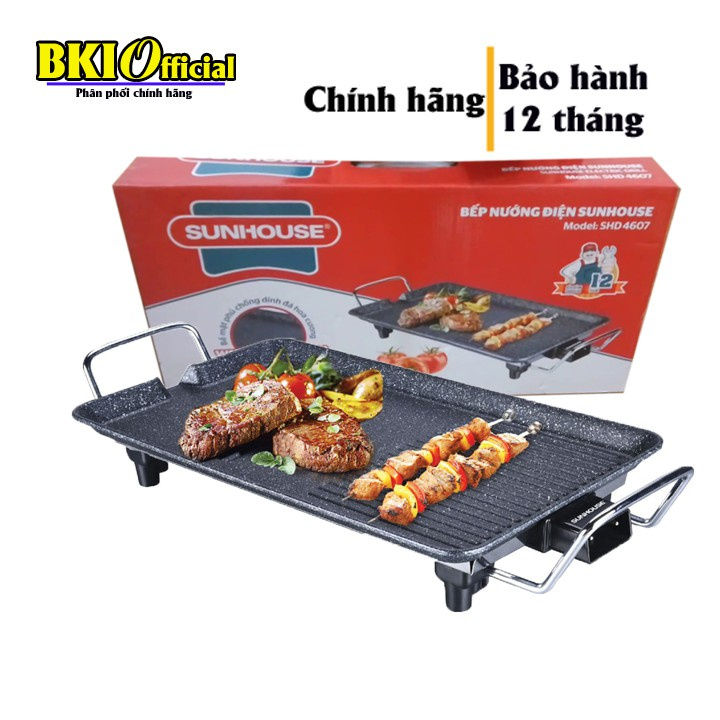 Bếp Nướng Điện Sunhouse SHD4607- 100% chính hãng- phù hợp cho mọi nhà - Giá Sỉ Siêu Rẻ