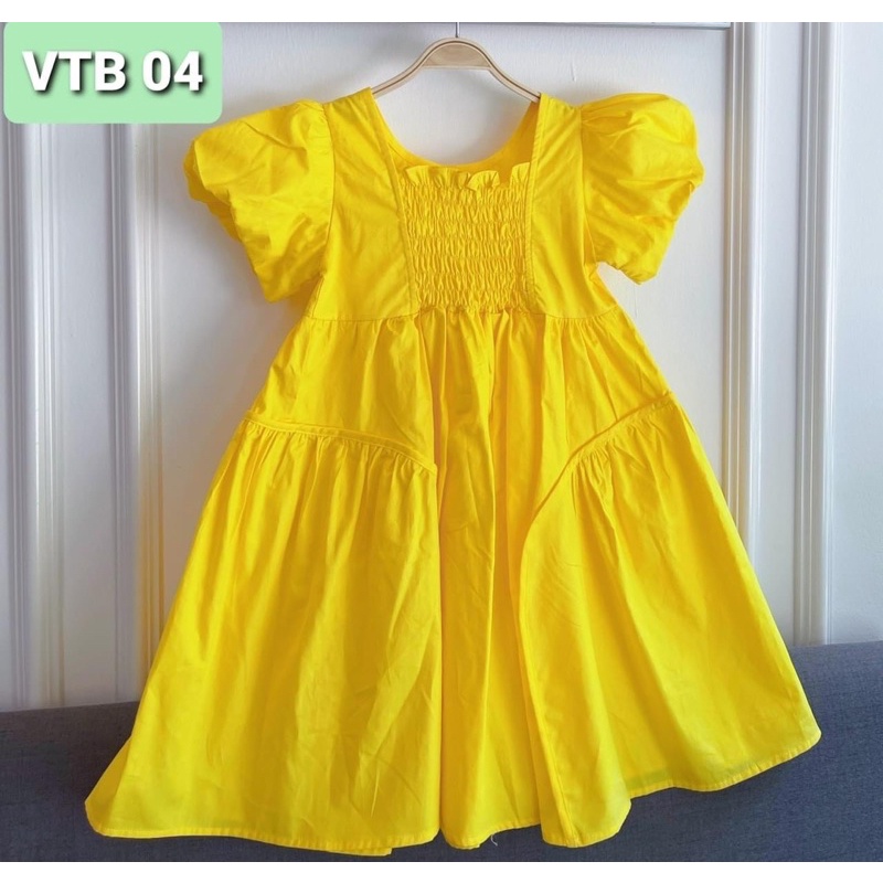 Đầm bé gái tay phồng