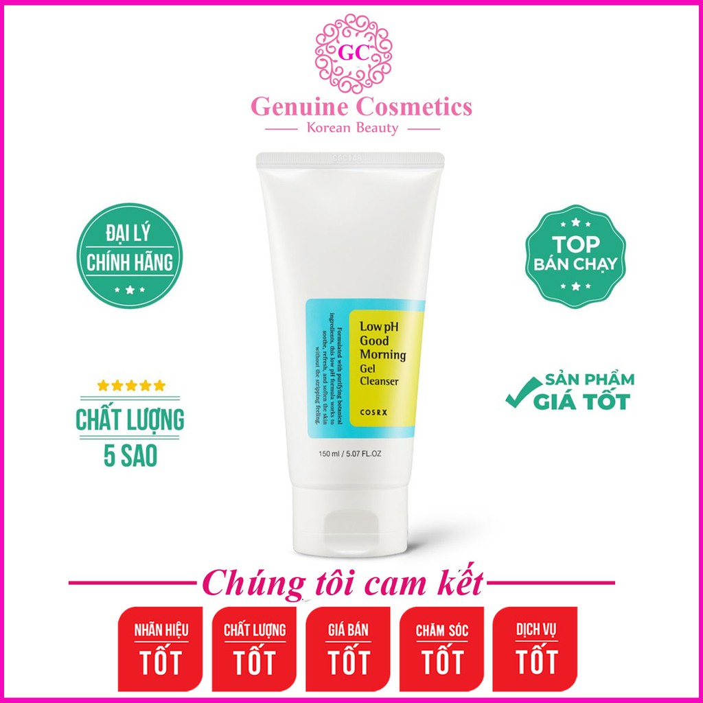 Sữa Rửa Mặt Cosrx Dạng Gel Low pH Good Morning Gel Cleanser 150ML